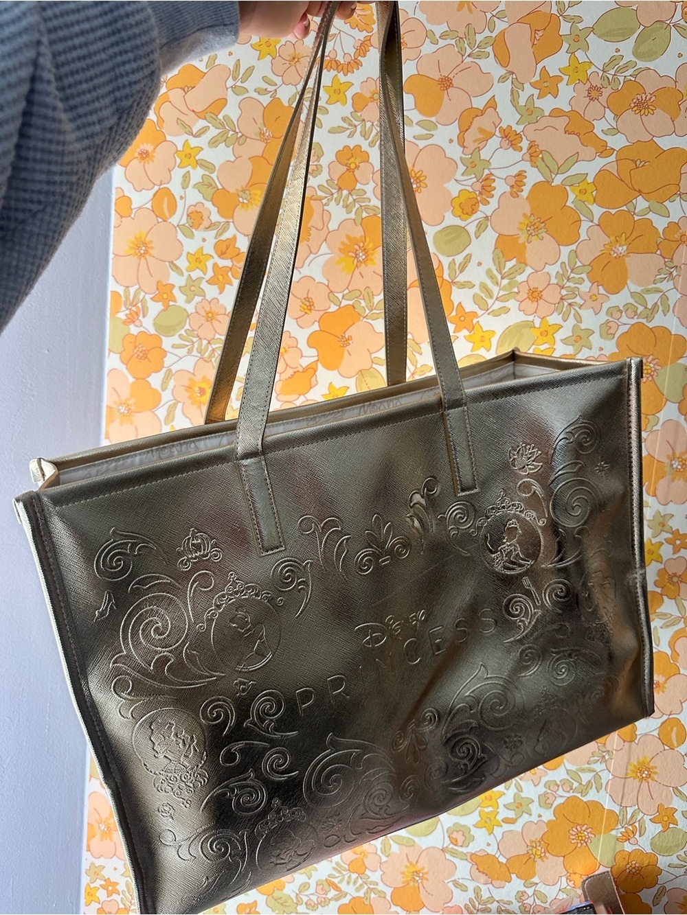 Bath and Body Works Gold Disney Princess Tote Bag